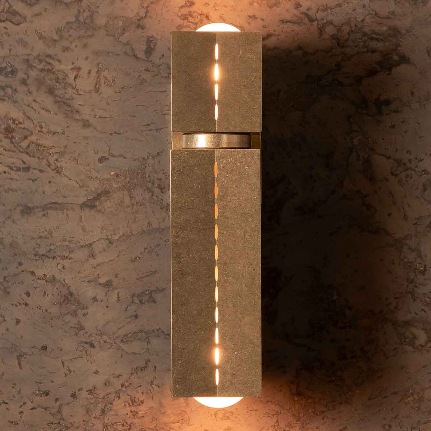 Polaris Wall Light, Medium, Tumbled Brass